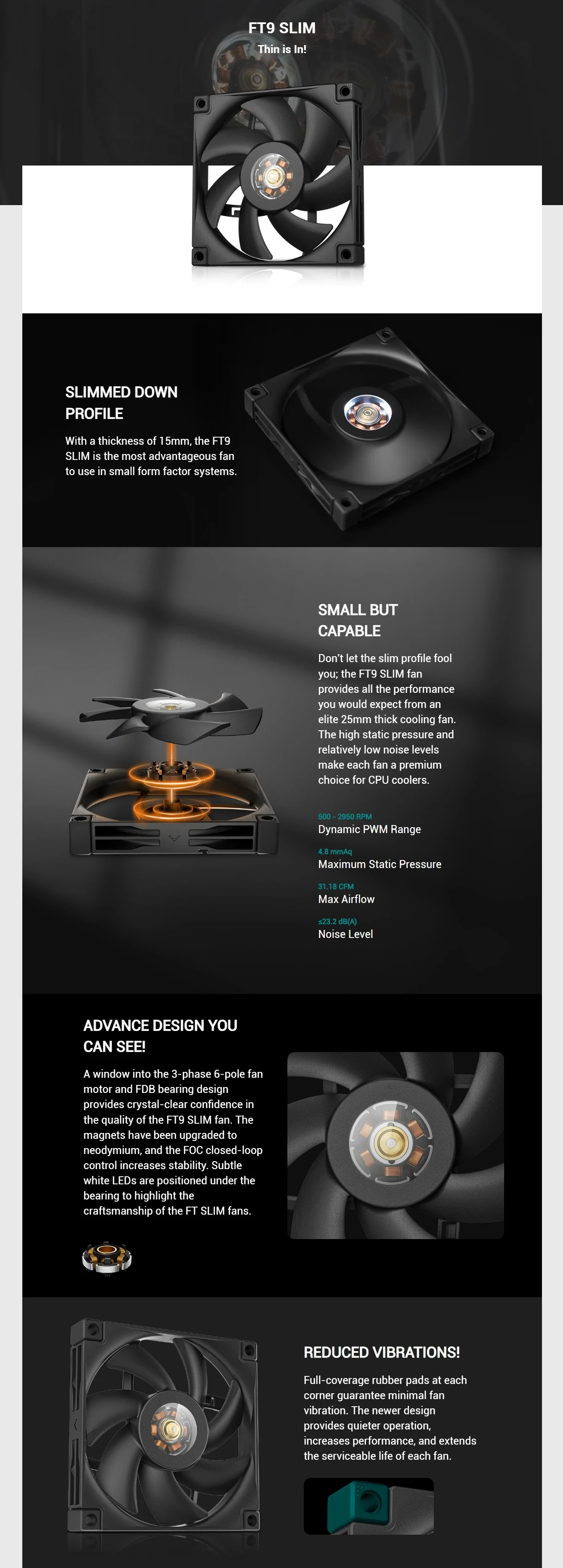 Fan DeepCool UF 92 II - Black - PWM - New