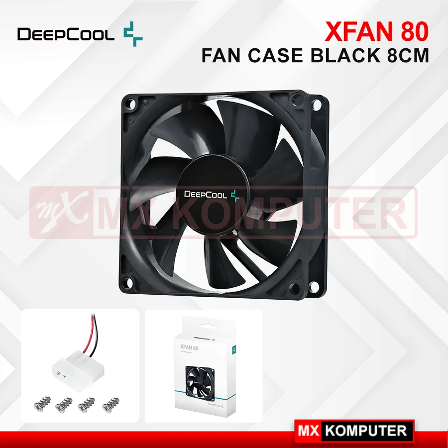 Fan DeepCool XFAN 80 - Black - PWM - New