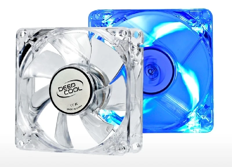 Fan DeepCool XFAN 80L/B - Black/Blue - LED - New