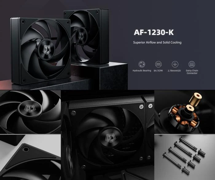 Fan ID-Cooling AF-1230-K - Black - PWM - New
