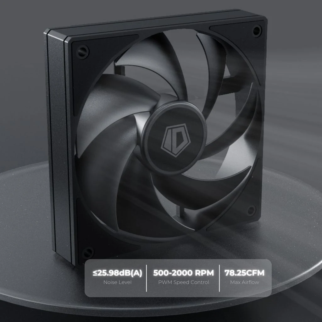 Fan ID-Cooling AF-125-K TRIO Triple Pack - Black - PWM - New