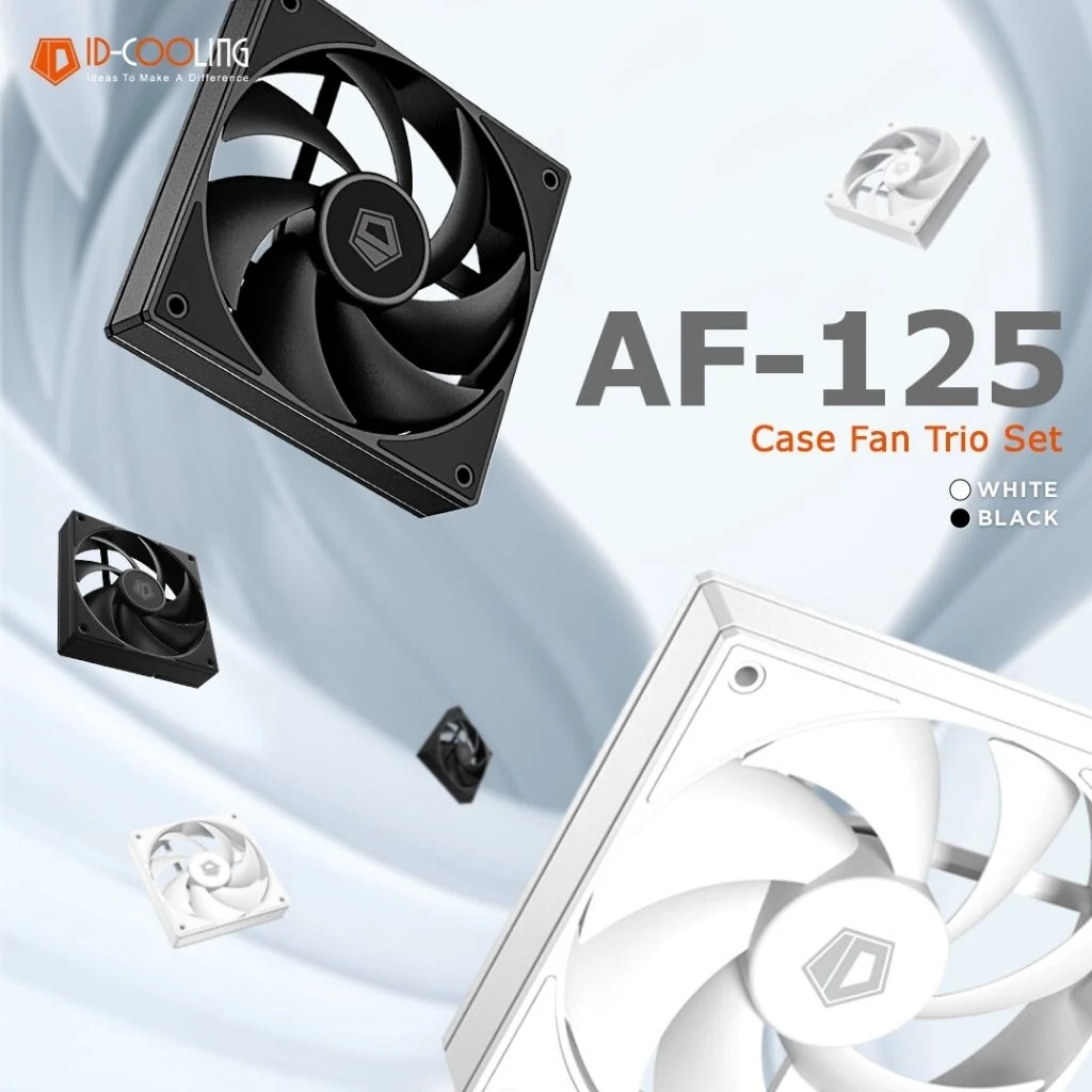 Fan ID-Cooling AF-125-W TRIO Triple Pack - White - PWM - New