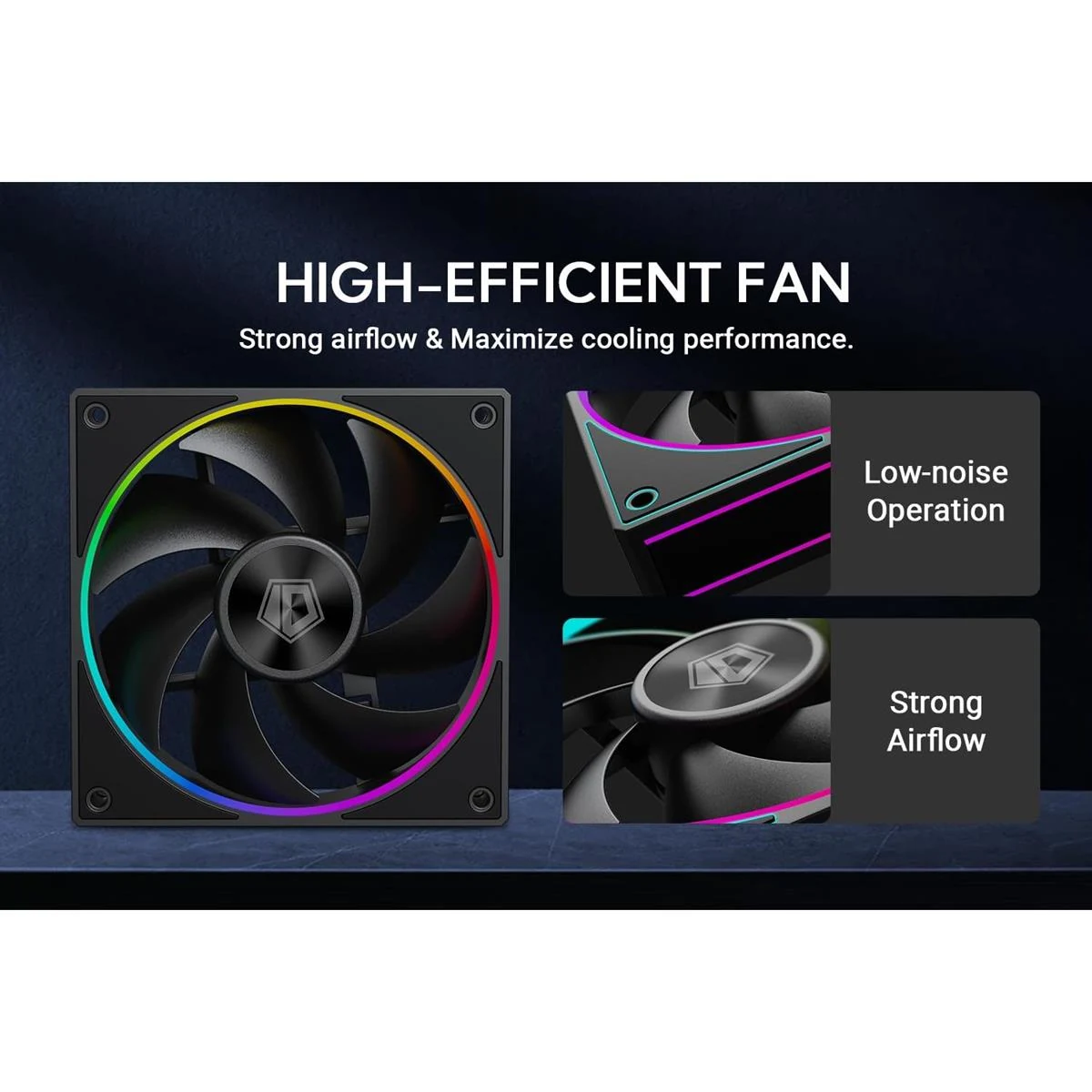 Fan ID-Cooling AF-127-ARGB-K - Black - ARGB - New