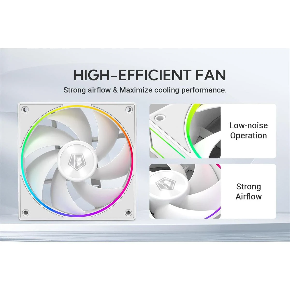 Fan ID-Cooling AF-127-ARGB-W TRIO Triple Pack - White - ARGB - New