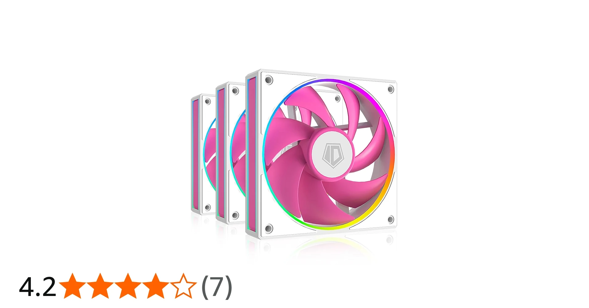 Fan ID-Cooling AF-127-PINK TRIO Triple Pack - Pink/White - PWM - New