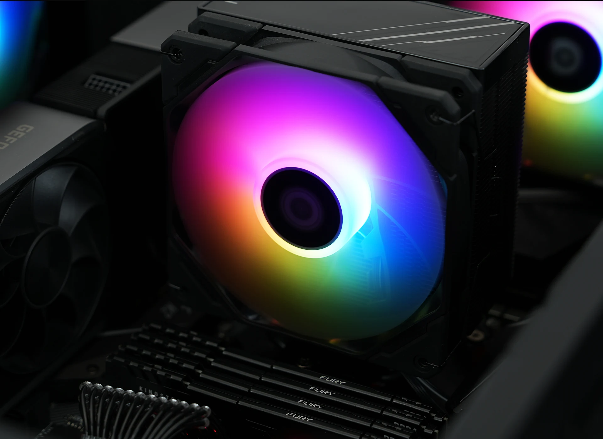 Fan ID-Cooling AS-120-ARGB-KR Reverse Blade - Black - ARGB - New