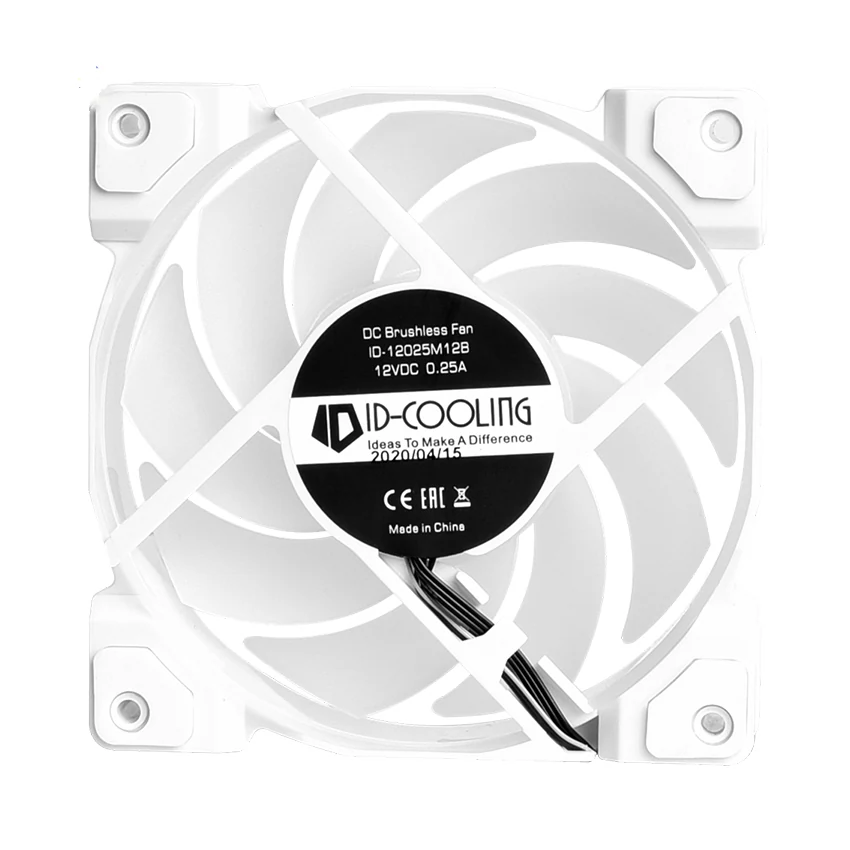 Fan ID-Cooling AS-120-W TRIO Triple Pack - White - PWM - New