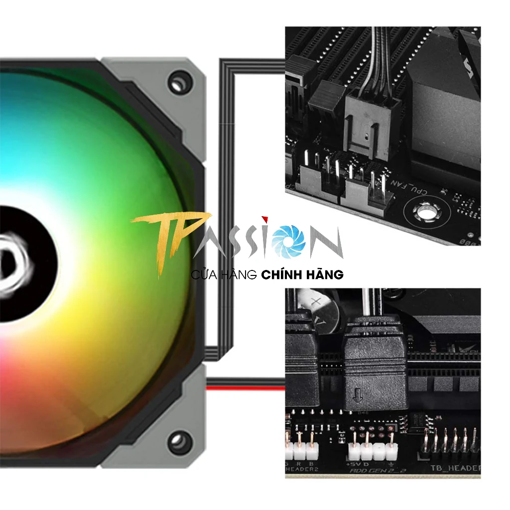 Fan ID-Cooling NO-12015-XT ARGB - Black - ARGB - New