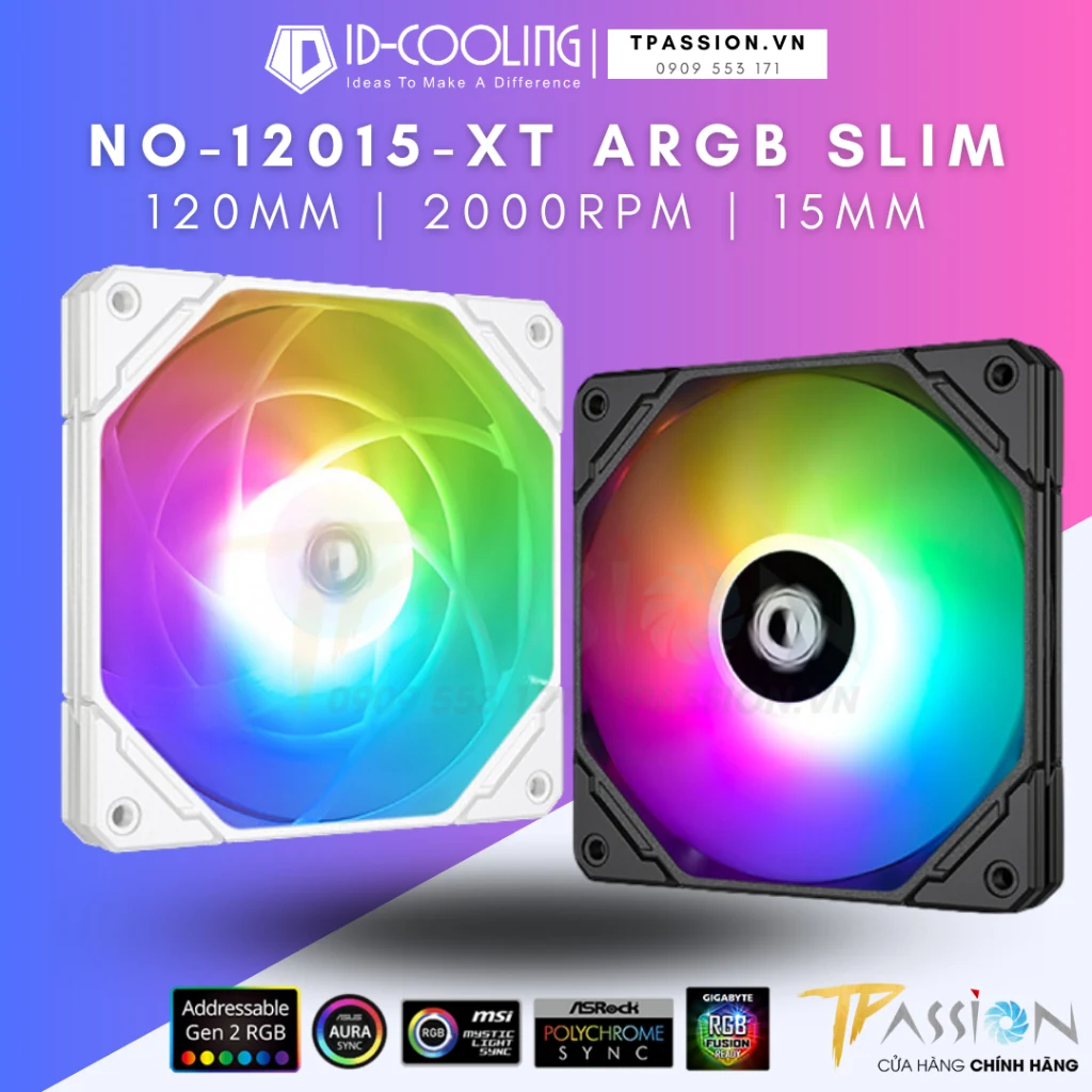 Fan ID-Cooling NO-12015-XT ARGB - Black - ARGB - New