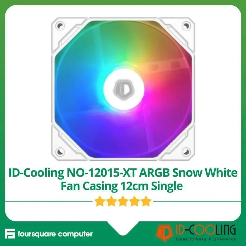Fan ID-Cooling NO-12015-XT ARGB SNOW - White - ARGB - New