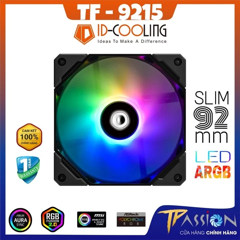 Fan ID-Cooling NO-9215-XT ARGB - Black - ARGB - New