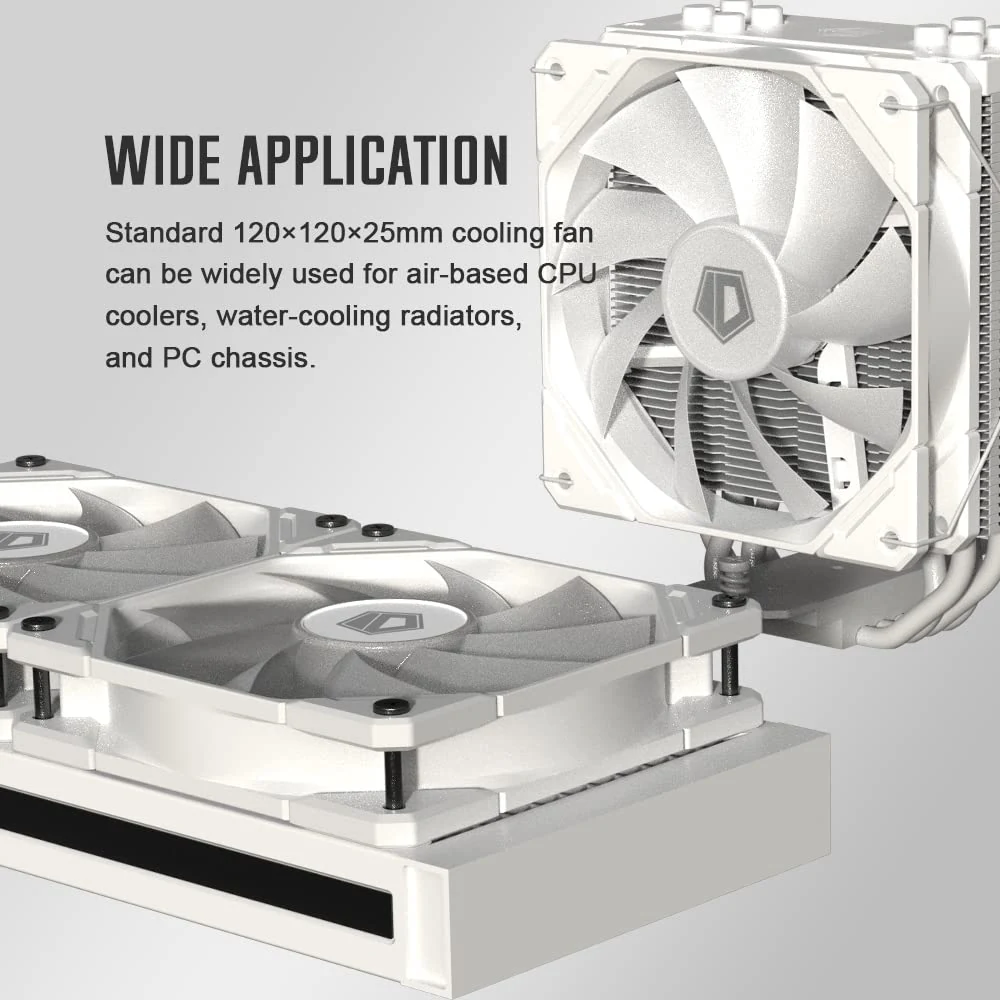 Fan ID-Cooling TF-12025-WHITE - White - PWM - New