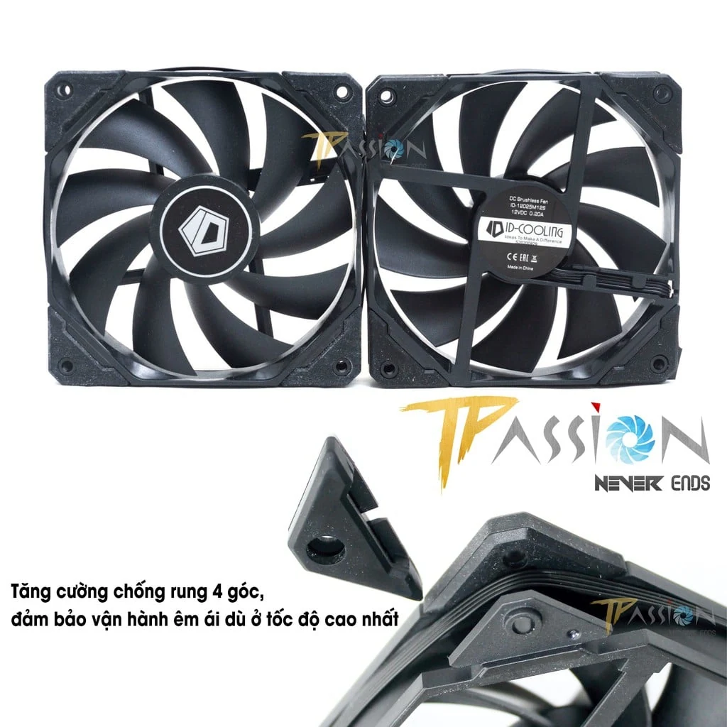Fan ID-Cooling WF-12025 - Black/White - PWM - New