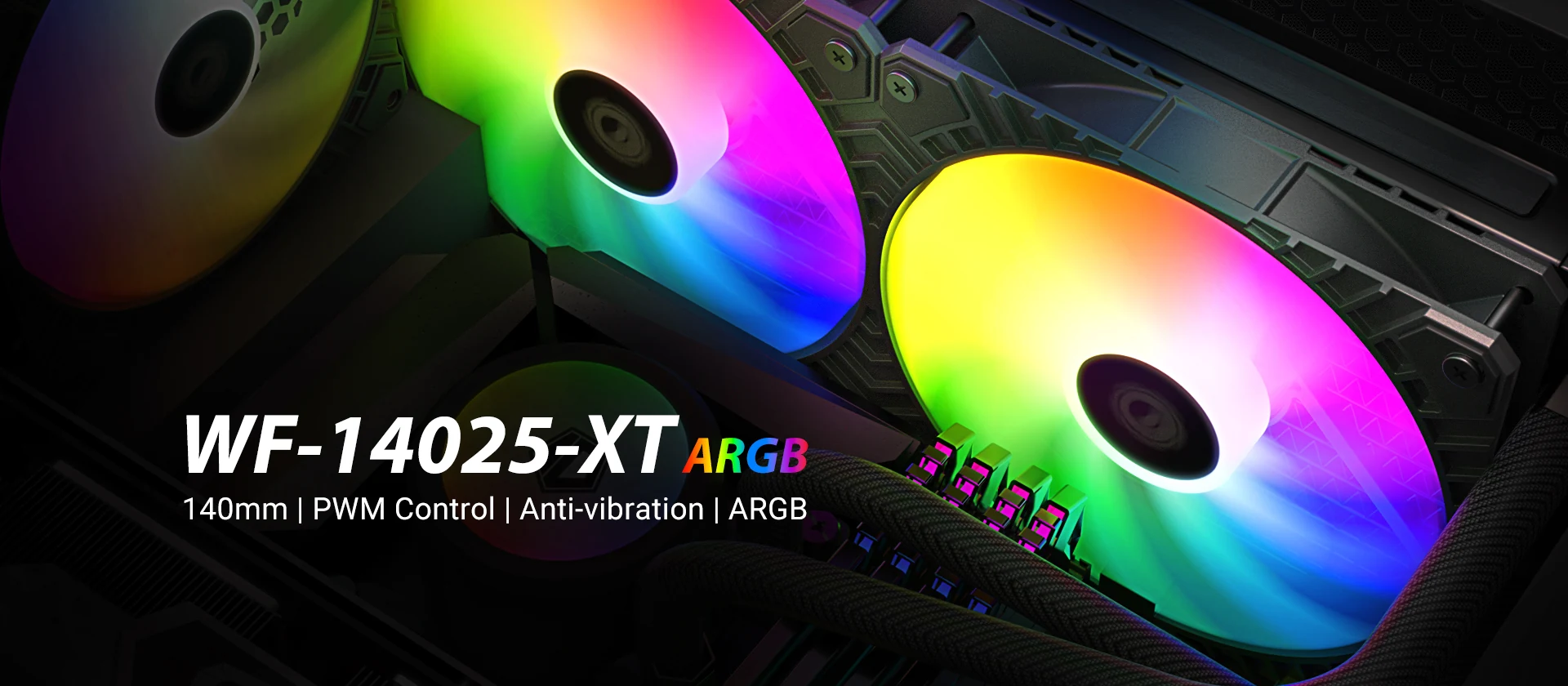 Fan ID-Cooling WF-14025-XT ARGB - Black - ARGB - New