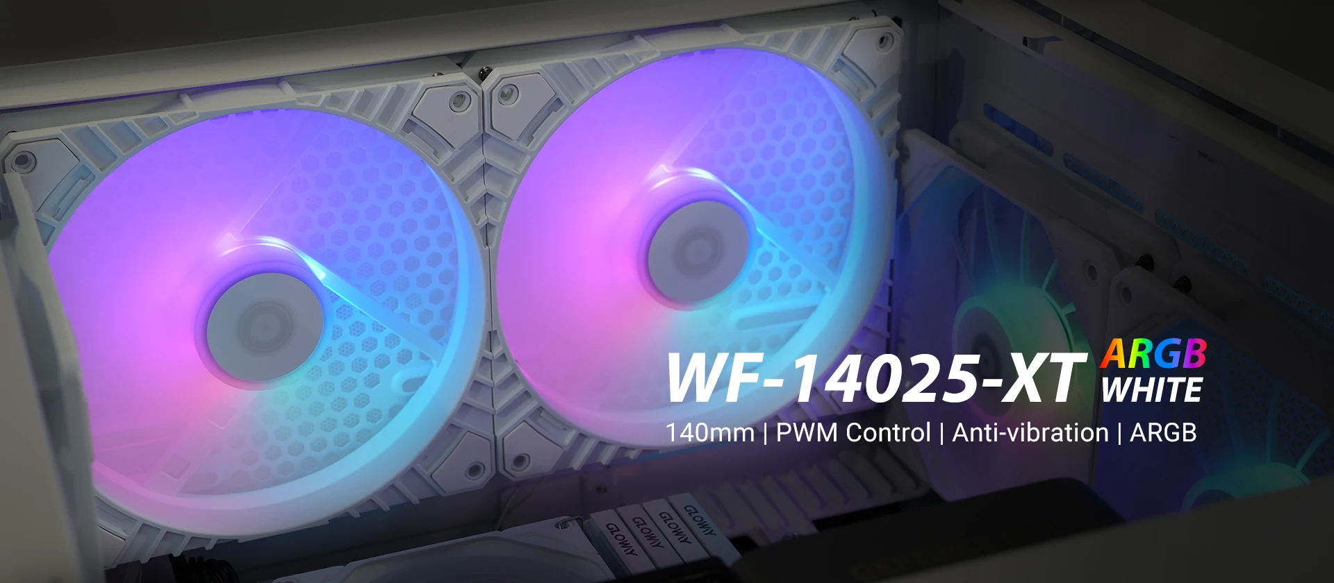 Fan ID-Cooling WF-14025-XT ARGB WHITE - White - ARGB - New
