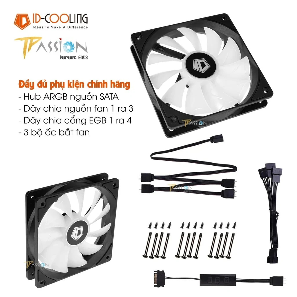 Fan ID-Cooling XF-120-ARGB-W - White - ARGB - New
