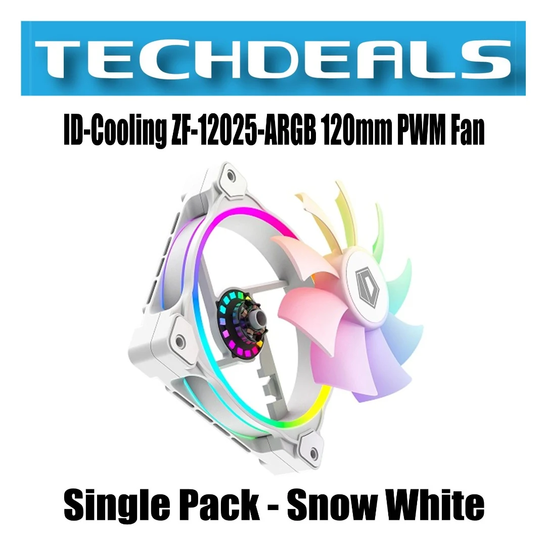 Fan ID-Cooling ZF-12025-ARGB SNOW - White - ARGB - New
