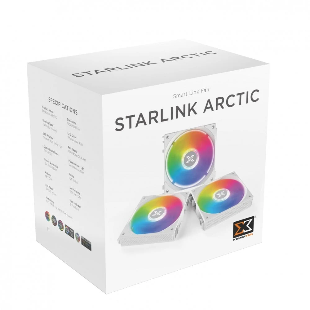 Fan ID-Cooling ZF-12025-ARGB SNOW - White - ARGB - New