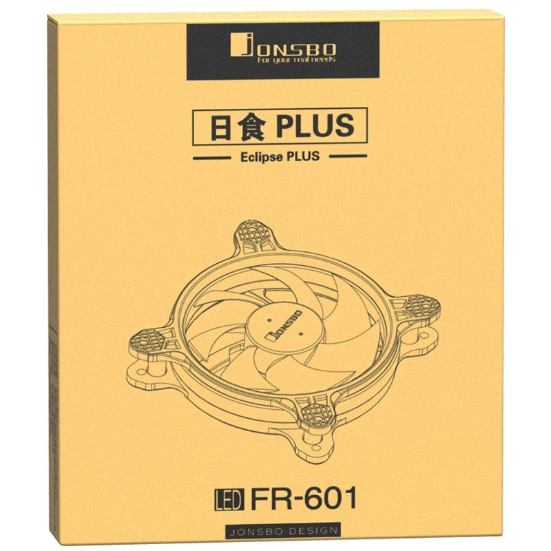 Fan Jonsbo Eclipse PLUS W - White - LED - New