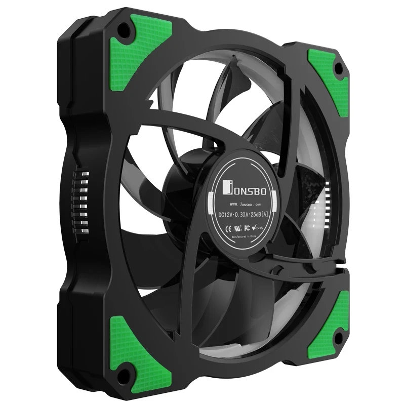 Fan Jonsbo FR-101 Green - Green - LED - New