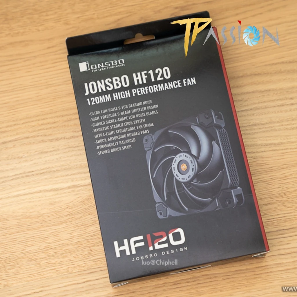 Fan Jonsbo HF120 - Black - PWM - New