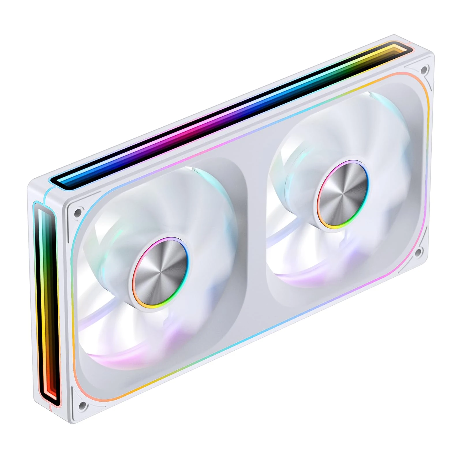 Fan Jonsbo ZB-240WR Dual Pack Reverse Blade - White - ARGB - New