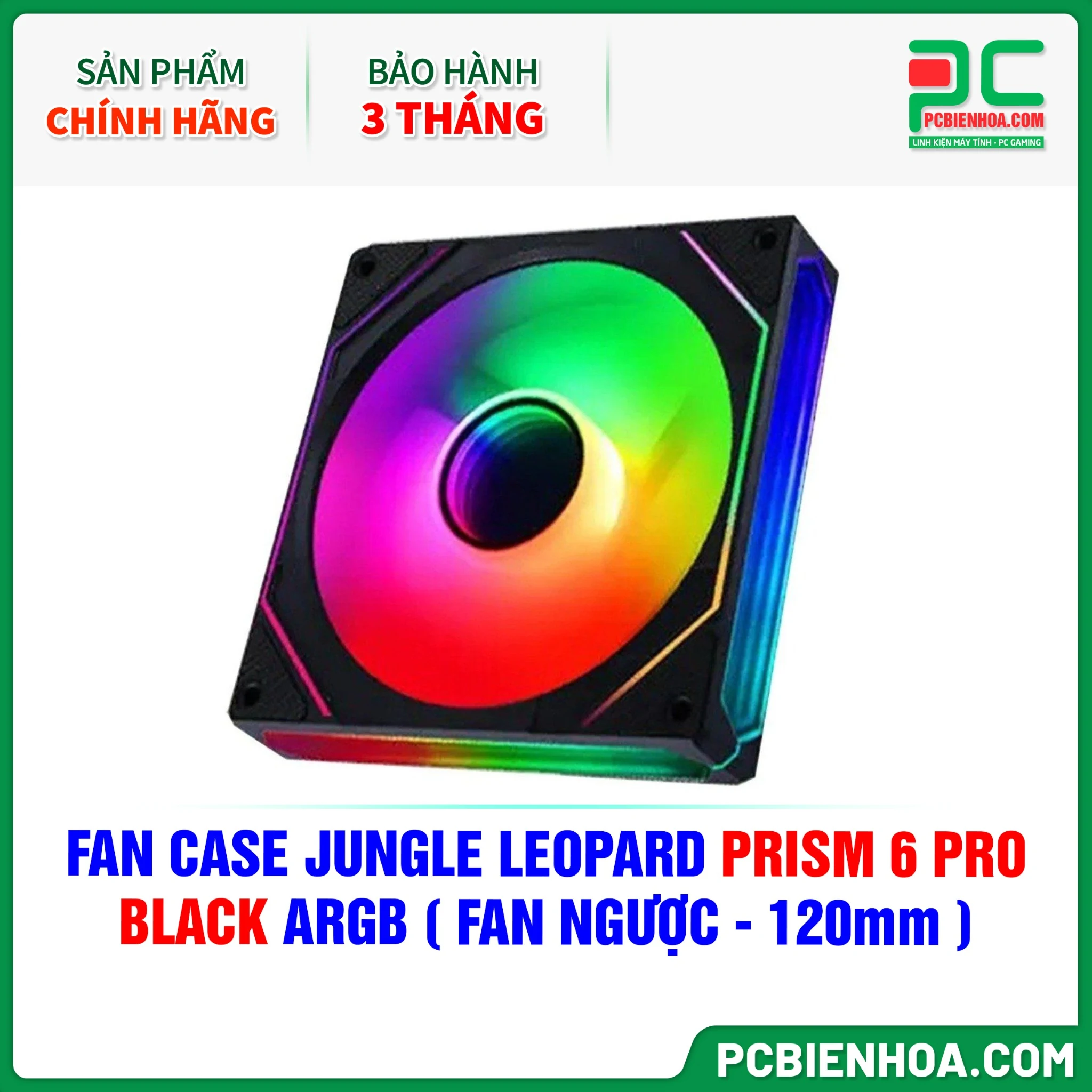 Fan Jungle Leopard 6 Pro 120mm - Black - ARGB - New