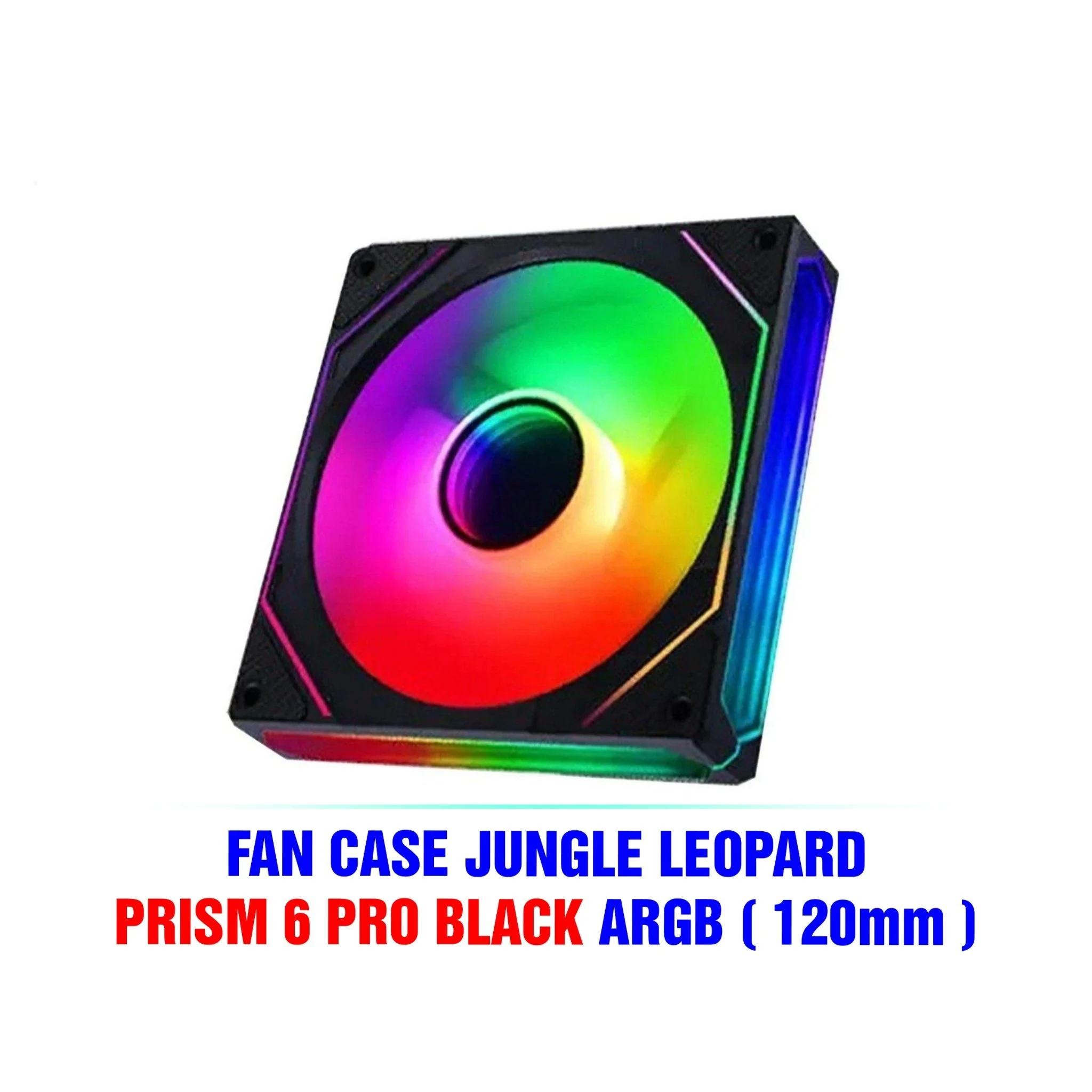 Fan Jungle Leopard 6 Pro 120mm Reverse Blade - Black - ARGB - New