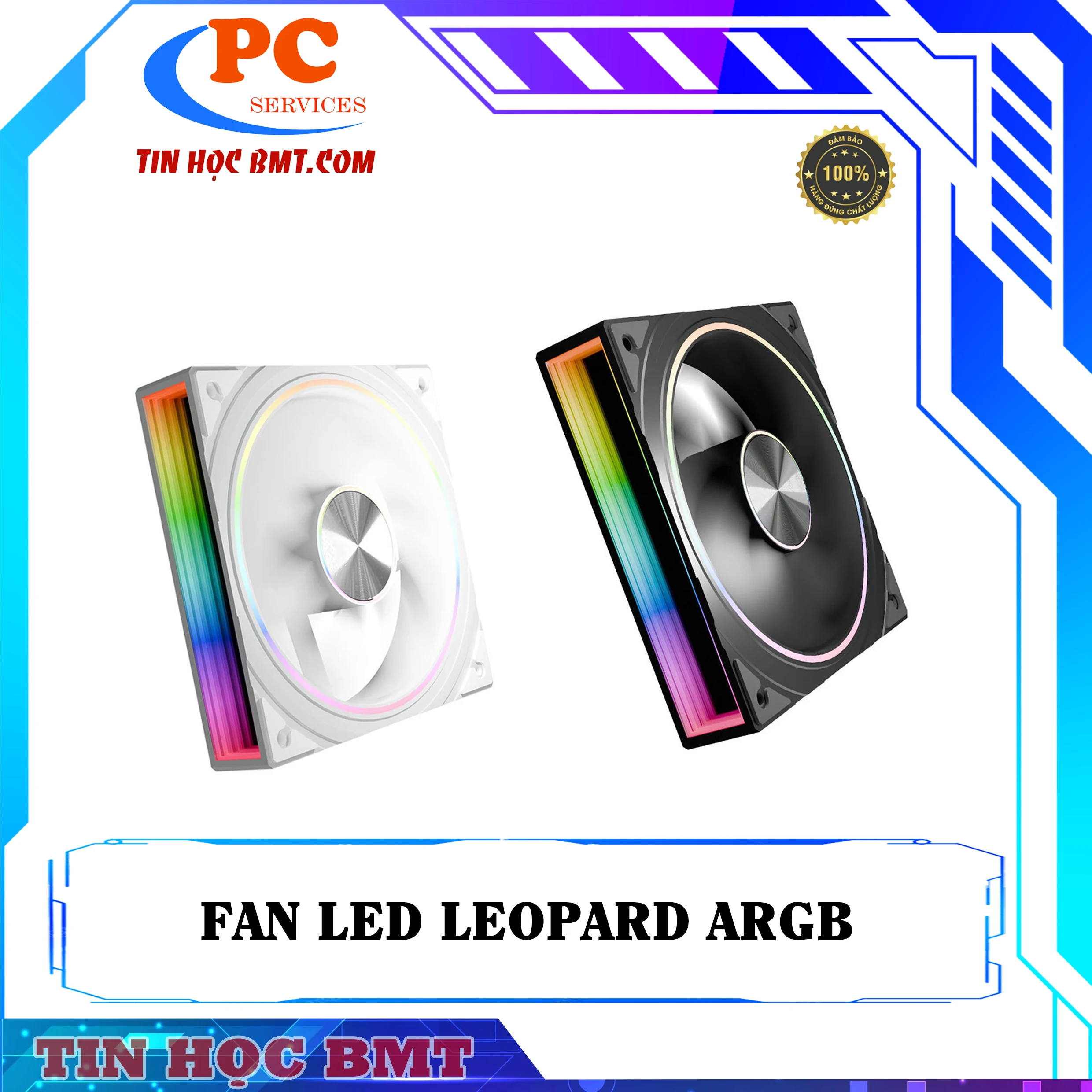 Fan Jungle Leopard F12-RGB 120mm - White - RGB - New