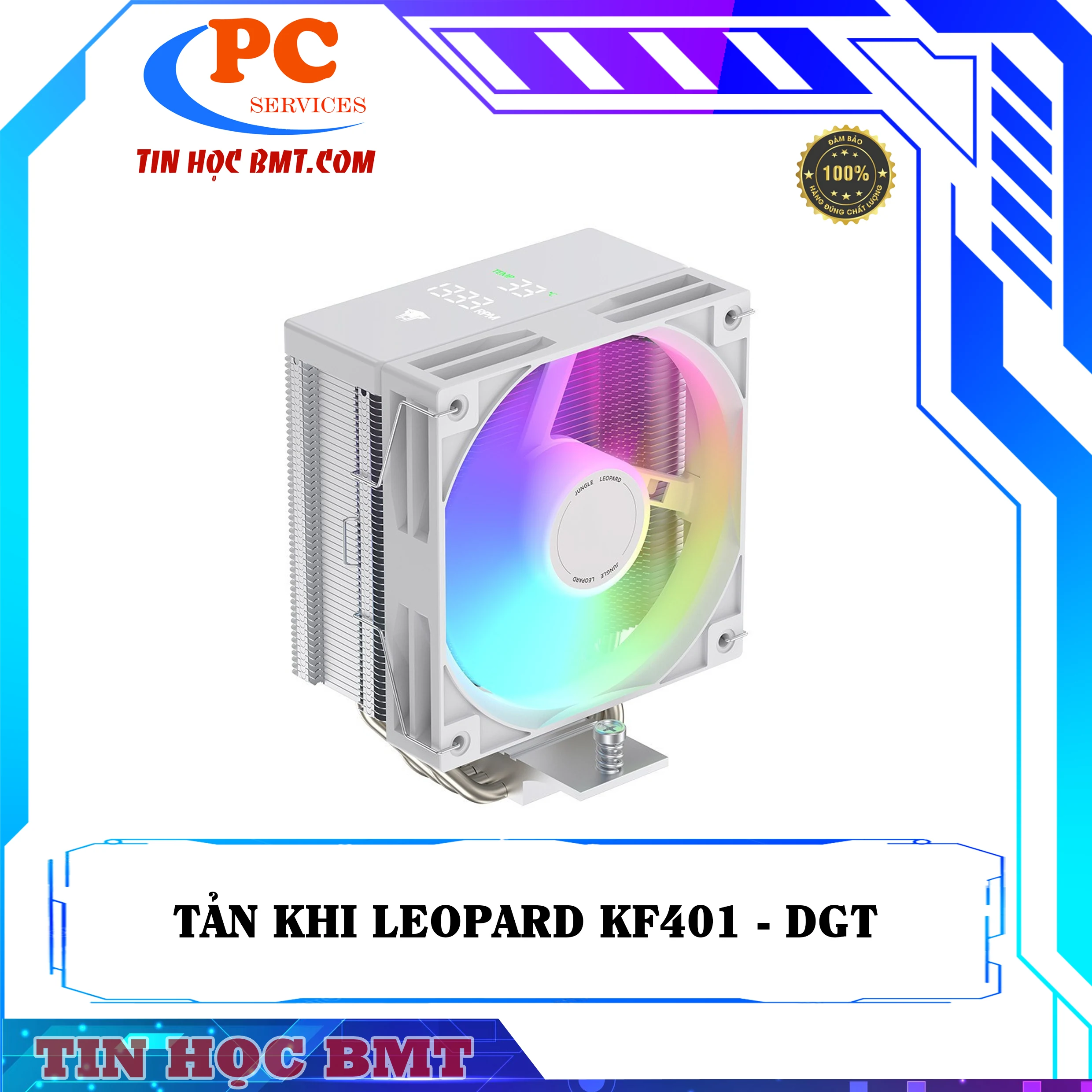 Fan Jungle Leopard F12-RGB 120mm - White - RGB - New