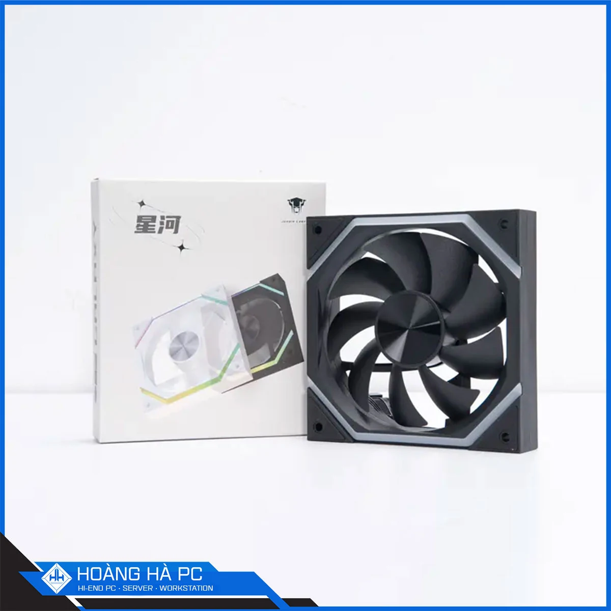 Fan Jungle Leopard Galaxy 120mm Reverse Blade - Black - ARGB - New