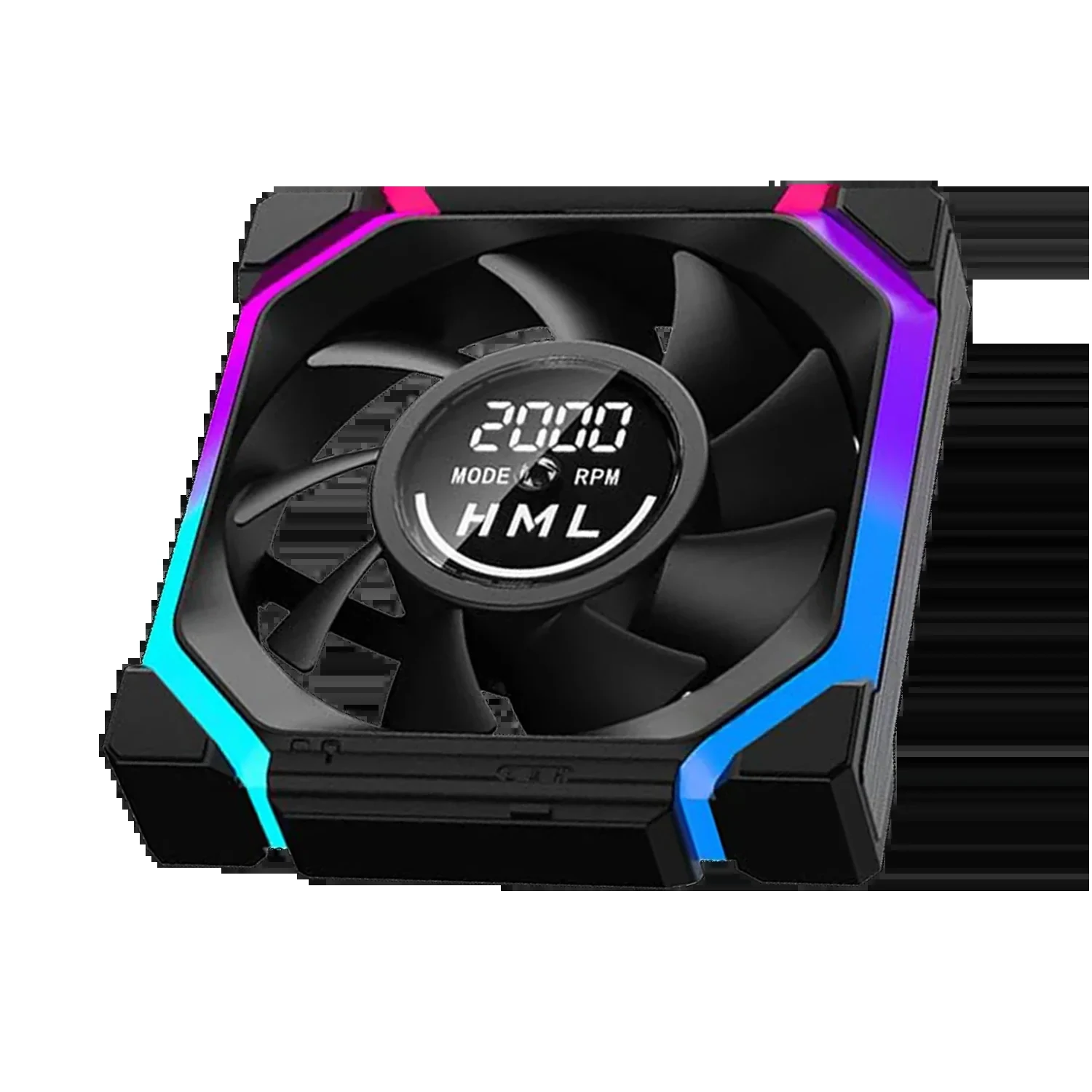 Fan Jungle Leopard Galaxy 120mm Reverse Blade - Black - ARGB - New