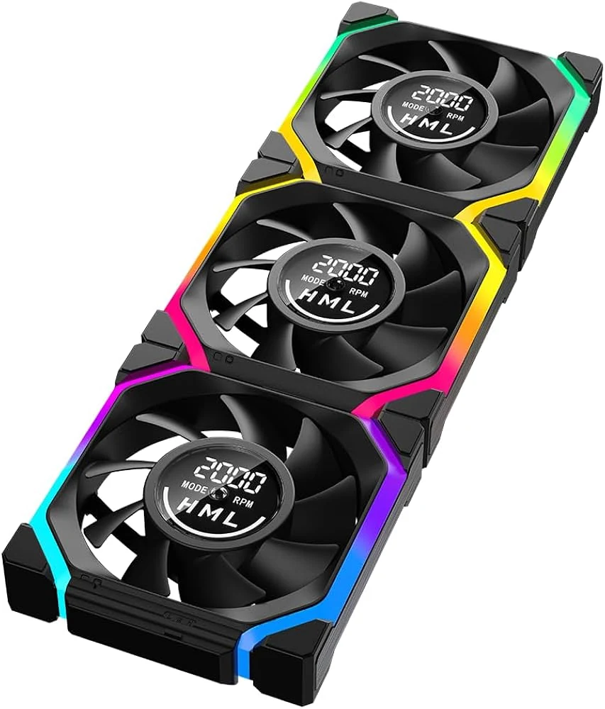Fan Jungle Leopard Galaxy 120mm Reverse Blade - Black - ARGB - New
