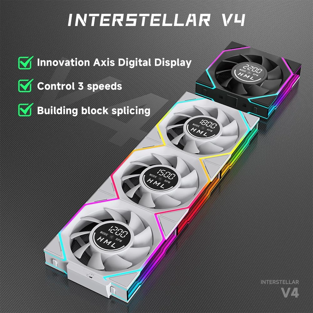 Fan Jungle Leopard Interstellar SE 120mm - White - ARGB - New
