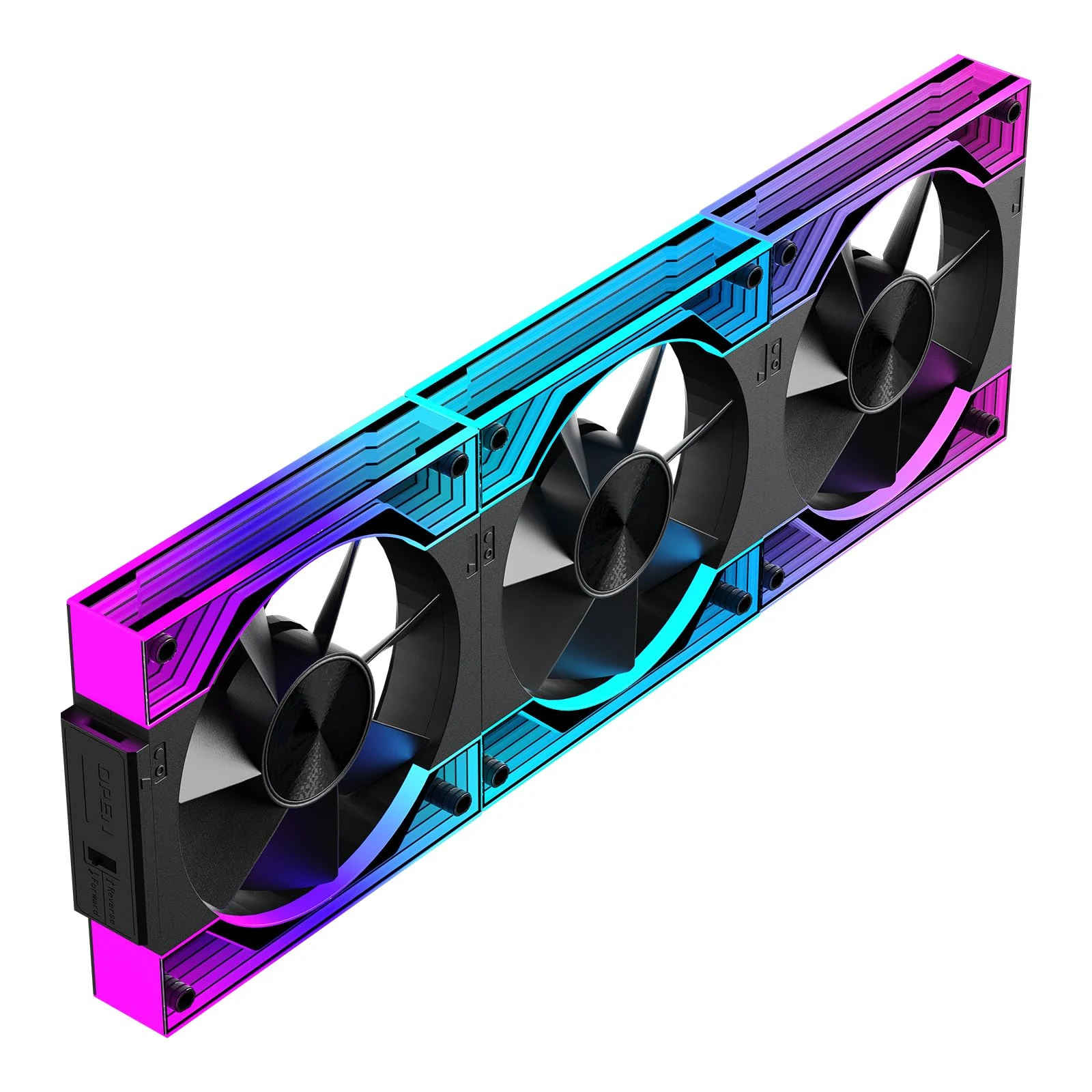 Fan Jungle Leopard Interstellar V3 120mm Triple Pack - Black - ARGB - New