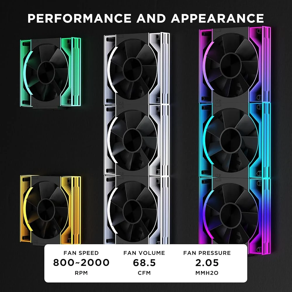 Fan Jungle Leopard Interstellar V3 120mm Triple Pack - Black - ARGB - New