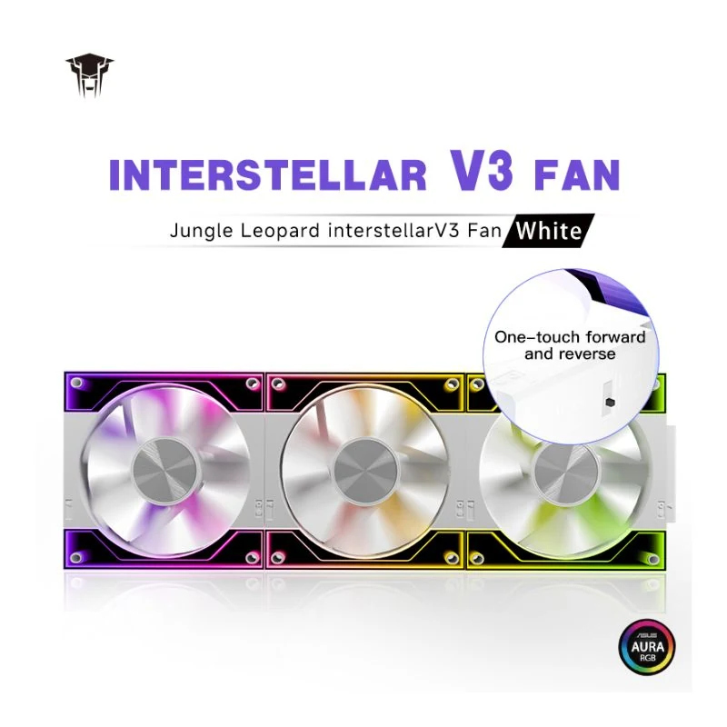 Fan Jungle Leopard Interstellar V3 120mm Triple Pack - White - ARGB - New