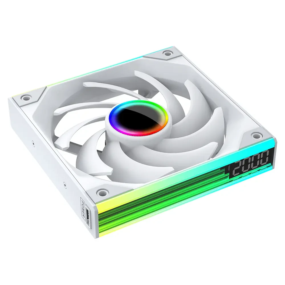 Fan Jungle Leopard Prism 140mm 14025 - White - ARGB - New