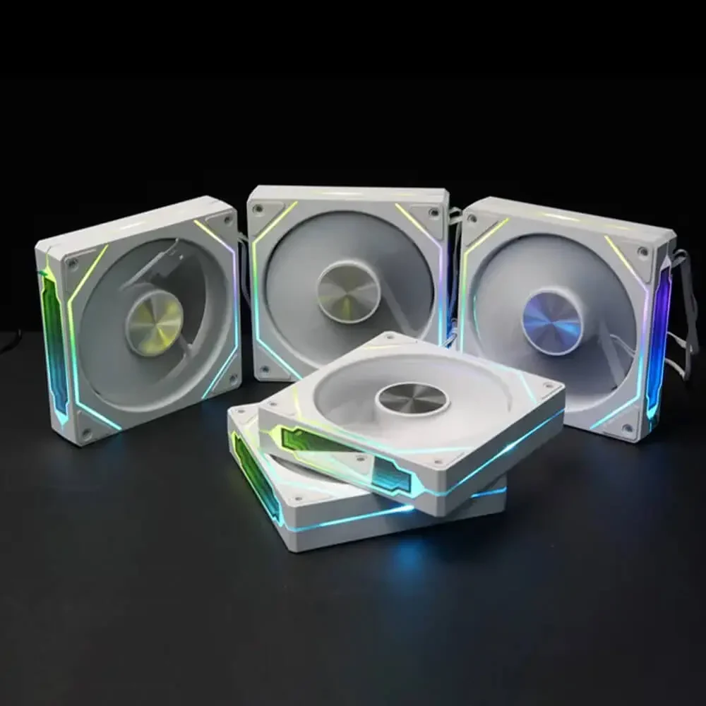 Fan Jungle Leopard Prism 4 120mm - White - ARGB - New