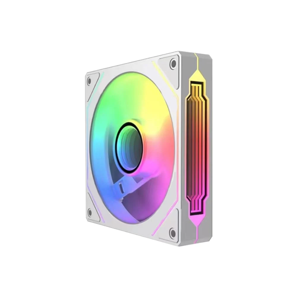 Fan Jungle Leopard Prism 4 RS 120mm Reverse Blade - White - ARGB - New