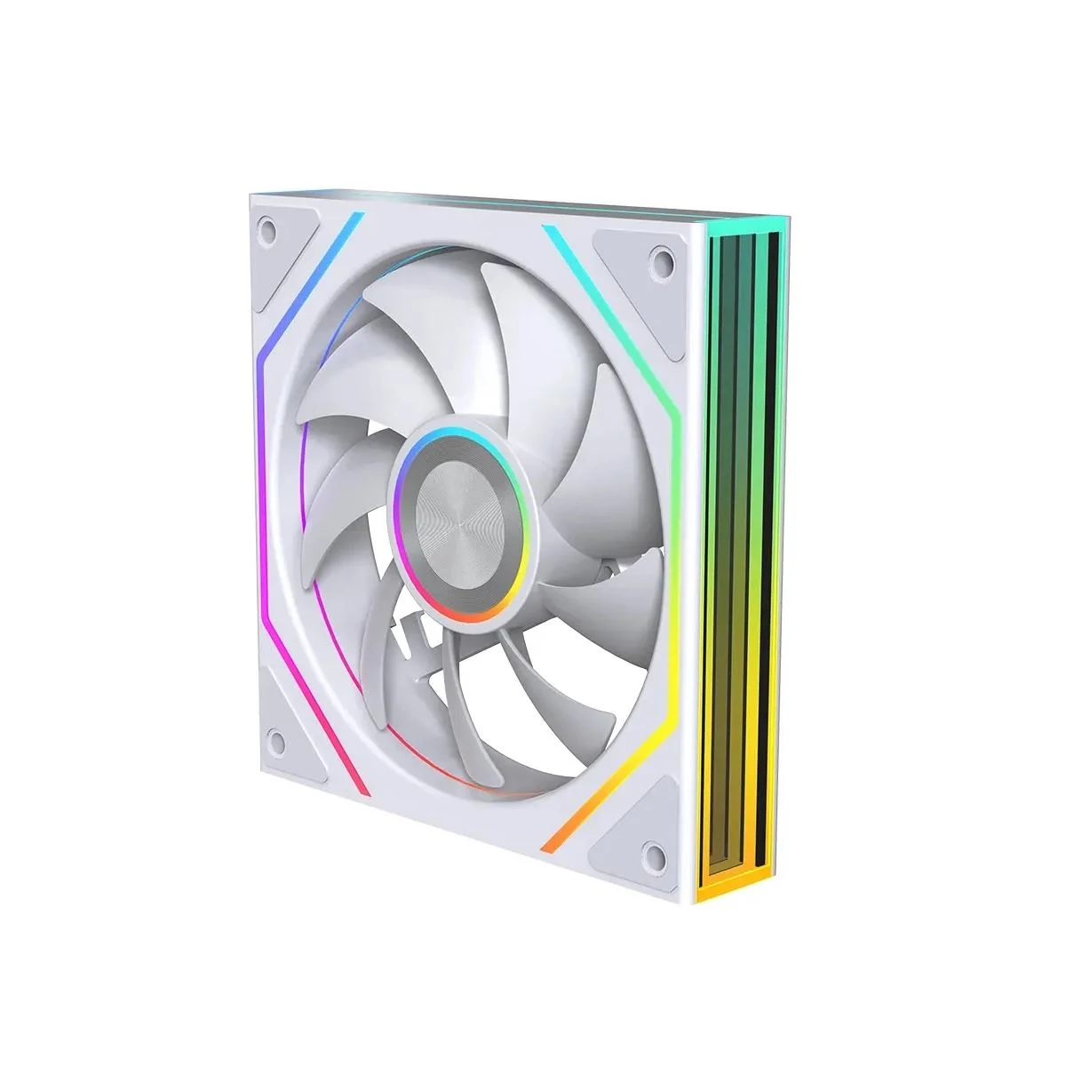Fan Jungle Leopard Prism 4 RS 120mm Reverse Blade - White - ARGB - New