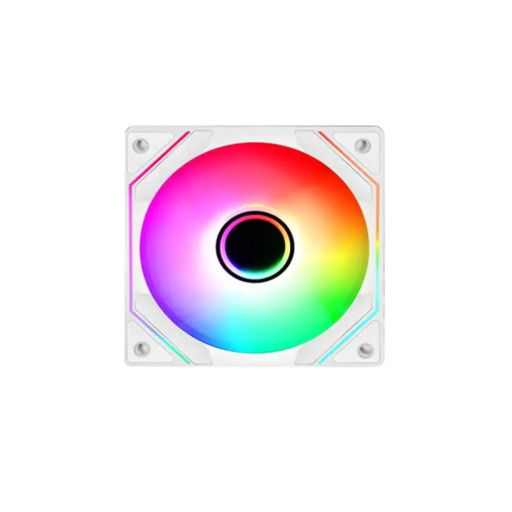 Fan Jungle Leopard Prism 6Pro 120mm Reverse Blade - White - ARGB - New