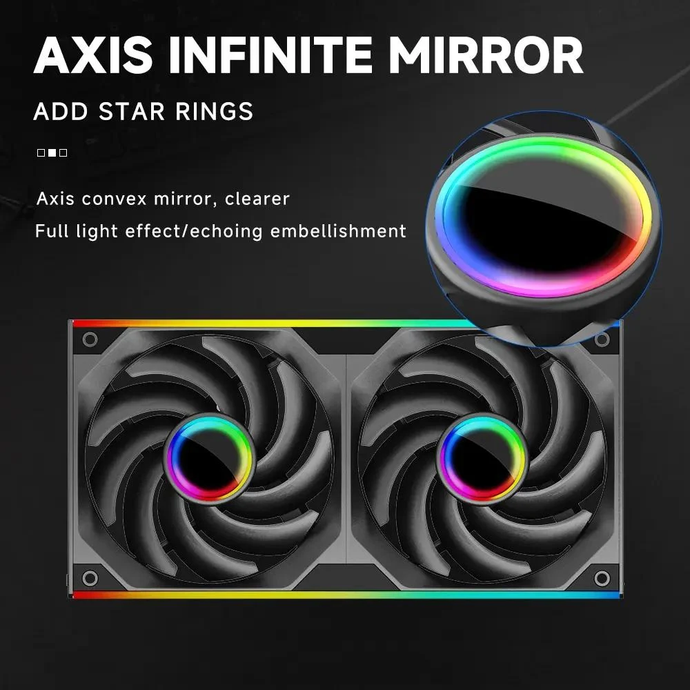 Fan Jungle Leopard Starlink 120 ARGB Reverse Blade - Black - ARGB - New