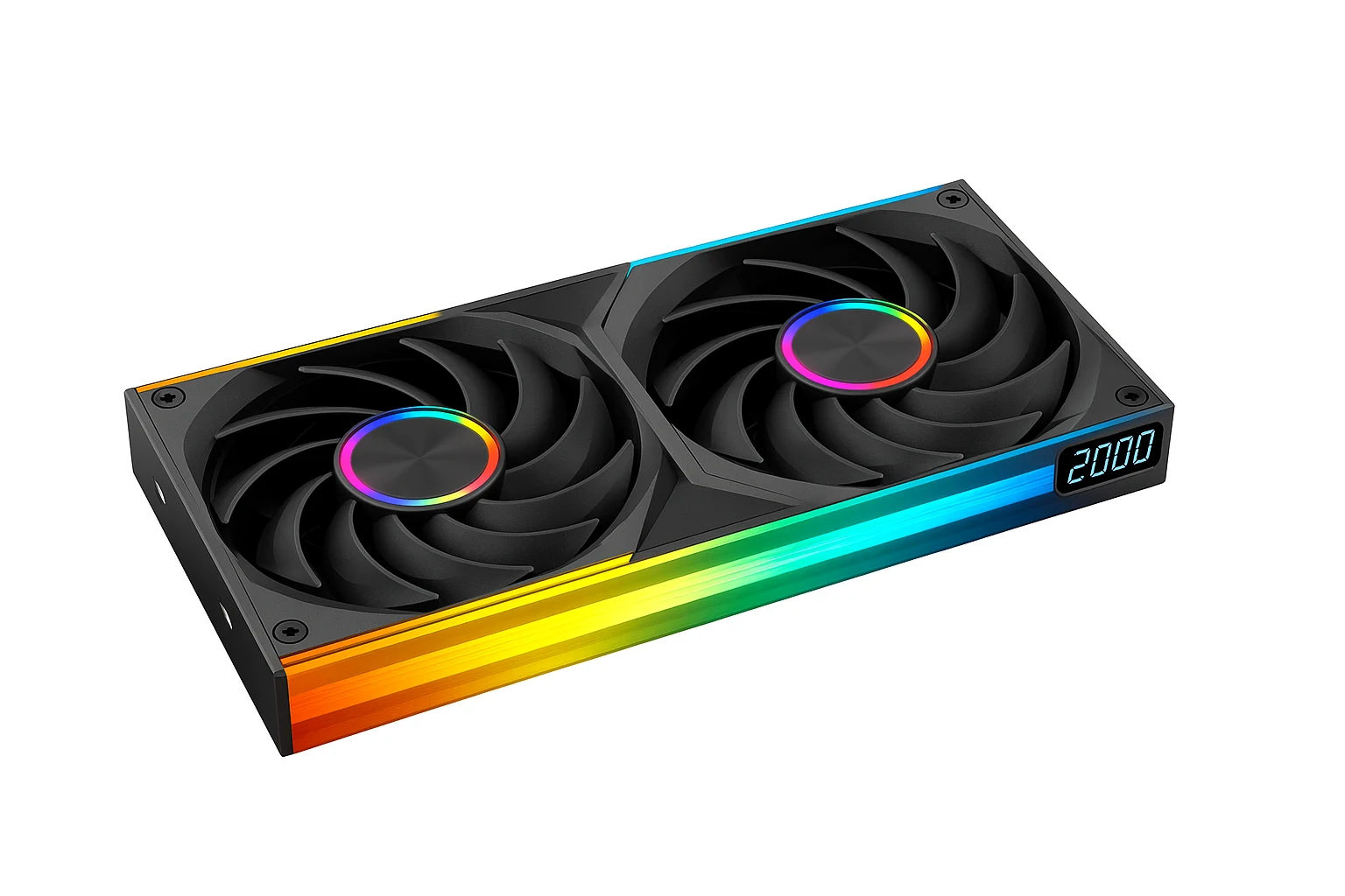 Fan Jungle Leopard Starlink 240 Dual Pack - Black - ARGB - New