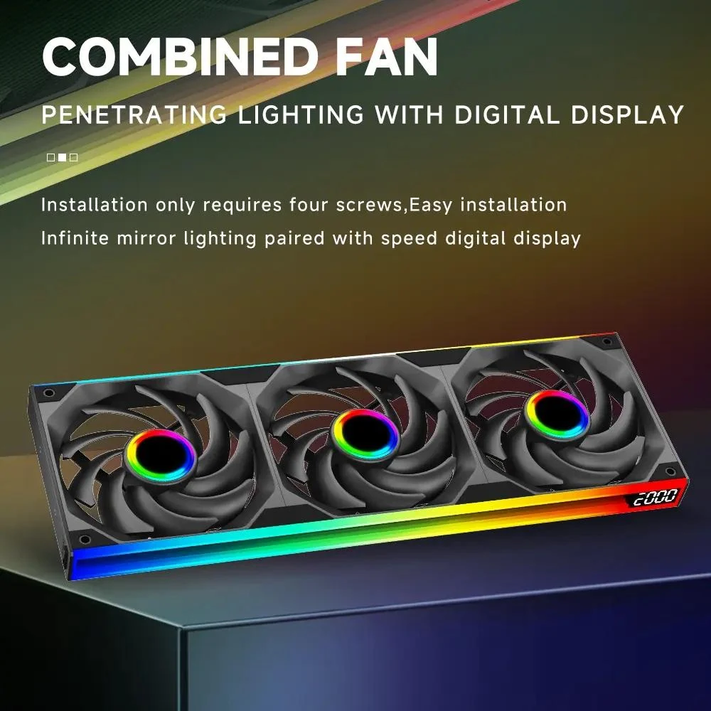 Fan Jungle Leopard Starlink 240 Dual Pack - Black - ARGB - New