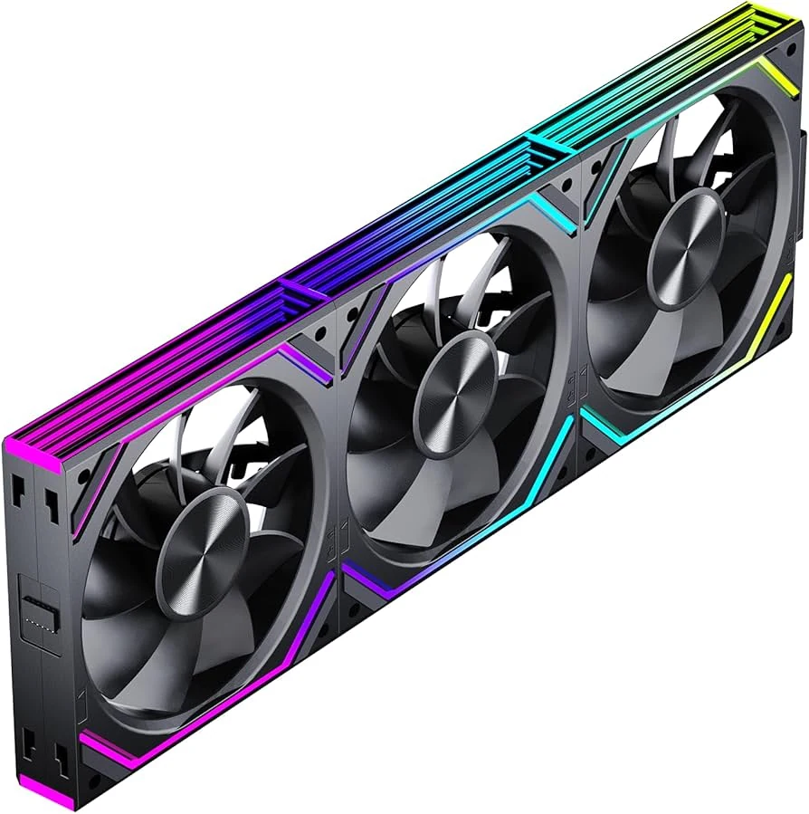 Fan Jungle Leopard Starlink 240 Dual Pack Reverse Blade - Black - ARGB - New