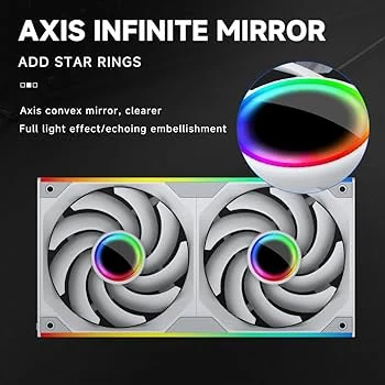 Fan Jungle Leopard Starlink 240 Dual Pack Reverse Blade - White - ARGB - New