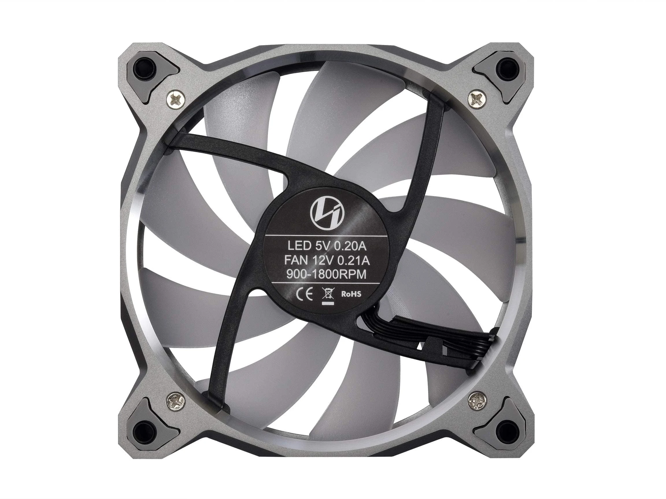 Fan LIAN LI BORA Digital 120 Single Pack - Silver - ARGB - New