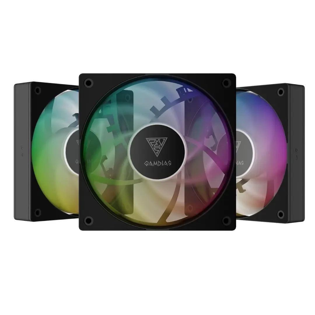 Fan LIAN LI BORA Digital 120 Triple Pack - Black - ARGB - New