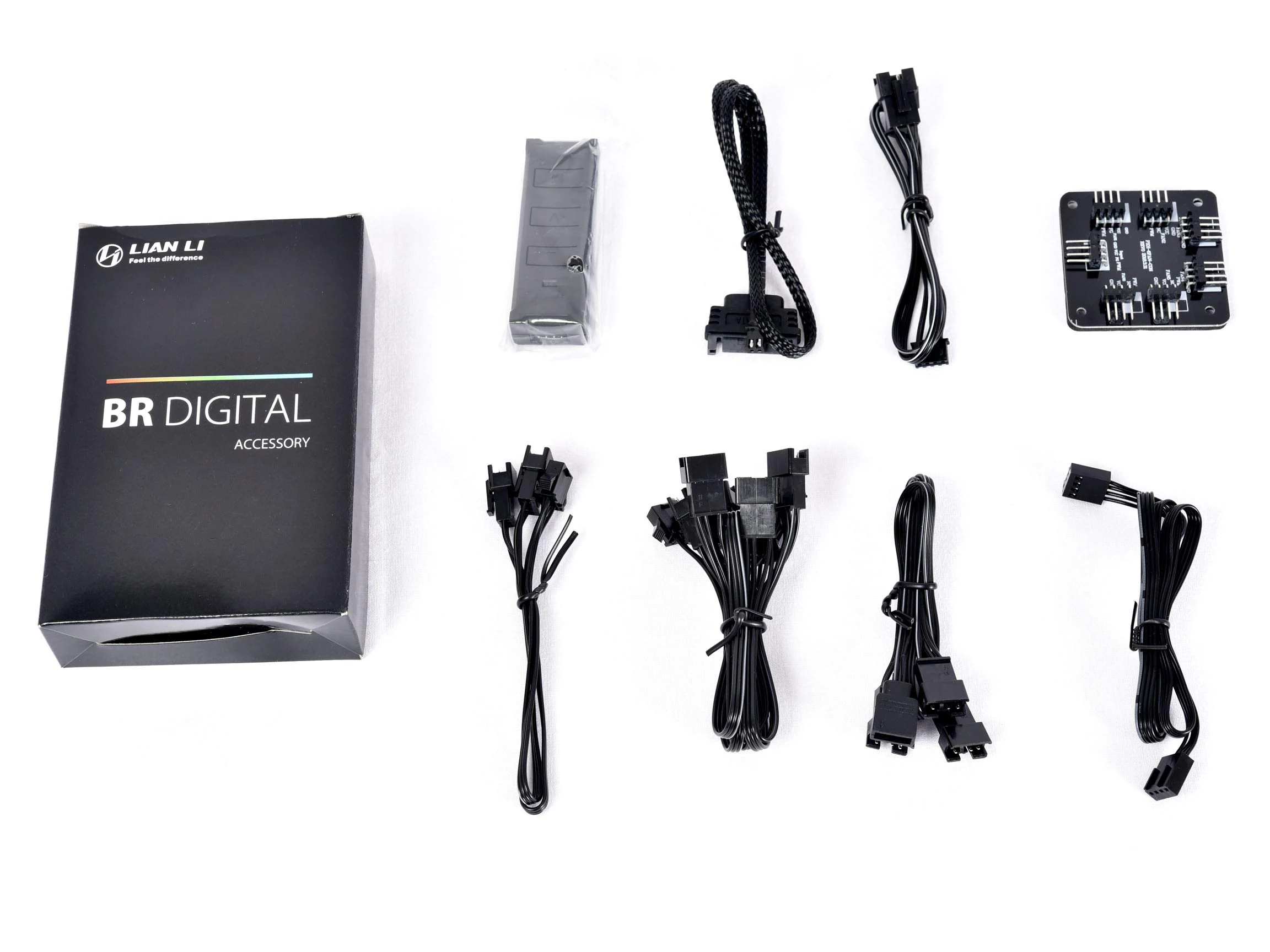 Fan LIAN LI BORA Digital 120 Triple Pack - Silver - ARGB - New
